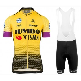 Tenue Cycliste et Cuissard à Bretelles 2019 Team Jumbo-Visma N001